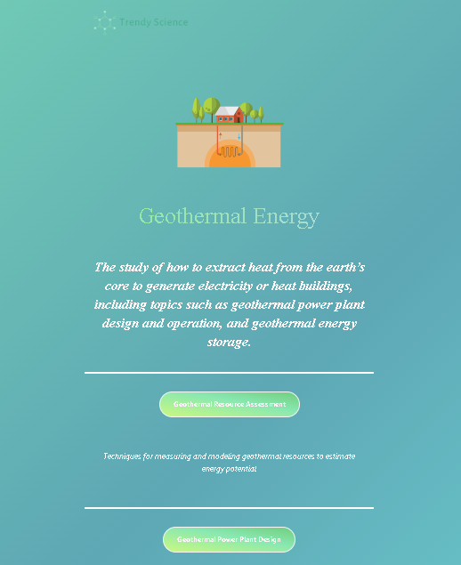 Geothermal Energy Lab Overview